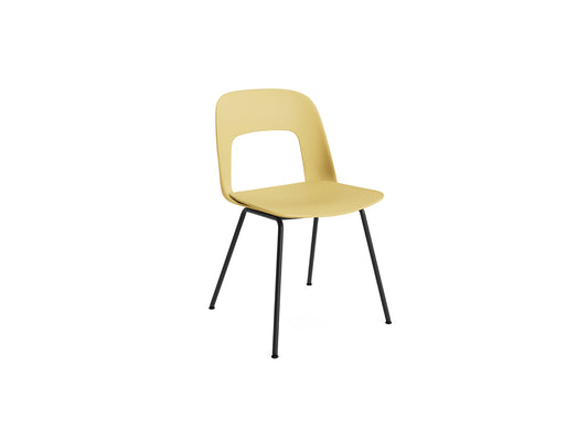 Layout Chair 111  Metal Base by HAY - Biscotti Shell / Black Base