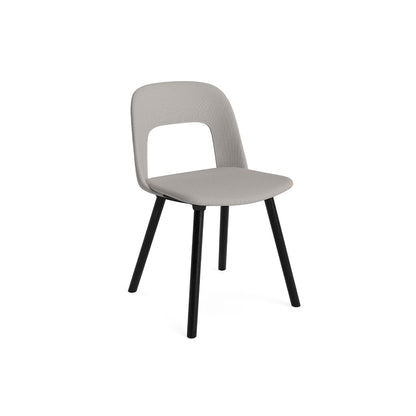 Layout Chair Upholstered - Wood Base (124) by HAY - Black Lacquered Oak / Autumn 101