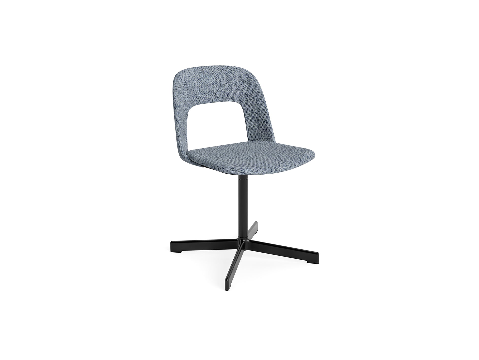 Layout Chair Upholstered - Swivel Base by HAY - Vanir 733 / Black Aluminium