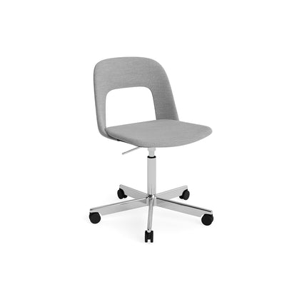 Layout Chair Full Upholstered - 5 Star Swivel Base (144) by HAY - Polished Aluminium / Mode 008
