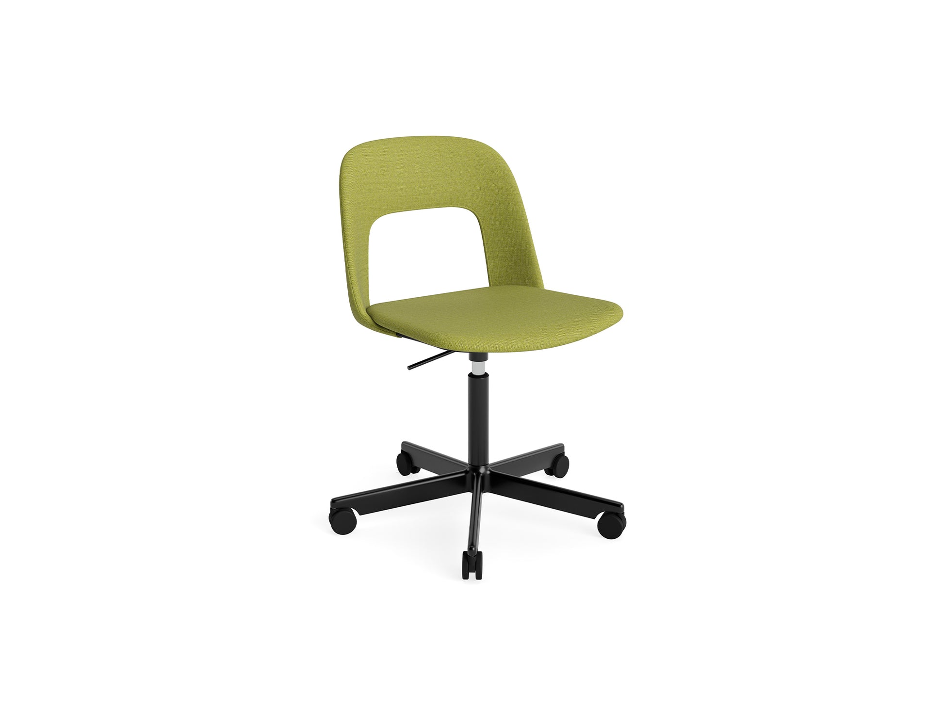 Layout Chair Full Upholstered - 5 Star Swivel Base (144) by HAY - Black Aluminium / Remix 912