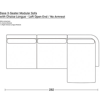 Dase 3-Seater Modular Sofa