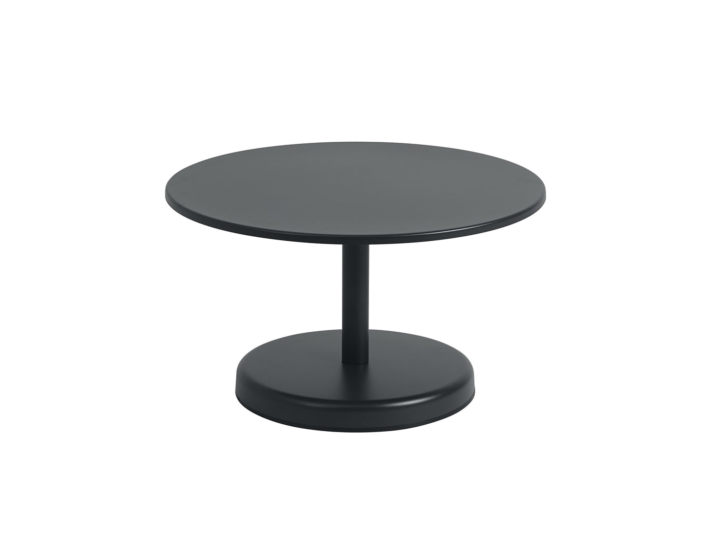 Linear Steel Coffee Table by Muuto - D70 H40 / Black