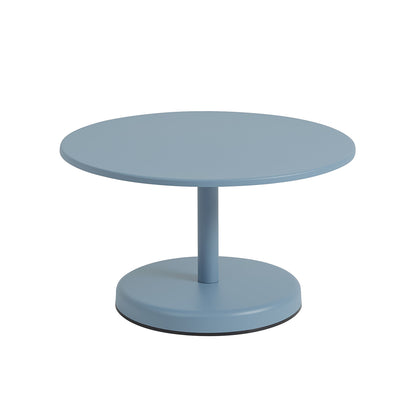 Linear Steel Coffee Table by Muuto - D70 H40 / Pale Blue