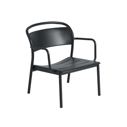 Linear Steel Lounge Armchair by Muuto - Black