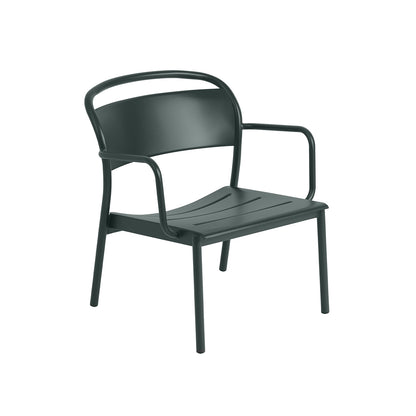 Linear Steel Lounge Armchair by Muuto - Dark Green