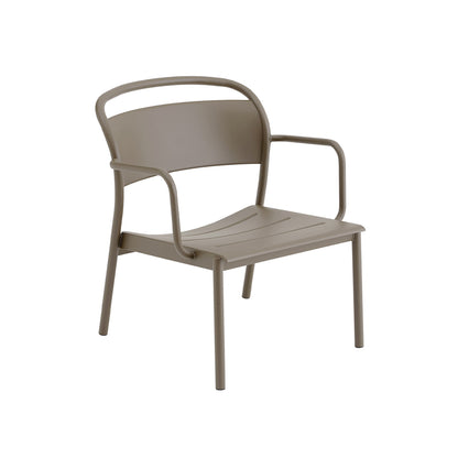 Linear Steel Lounge Armchair by Muuto - Taupe