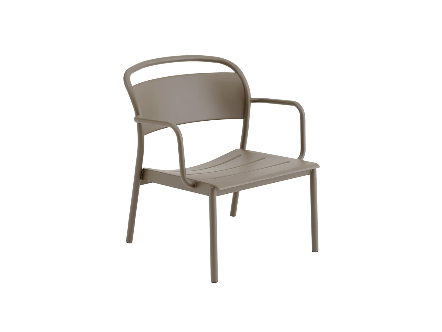 Linear Steel Lounge Armchair by Muuto - Taupe