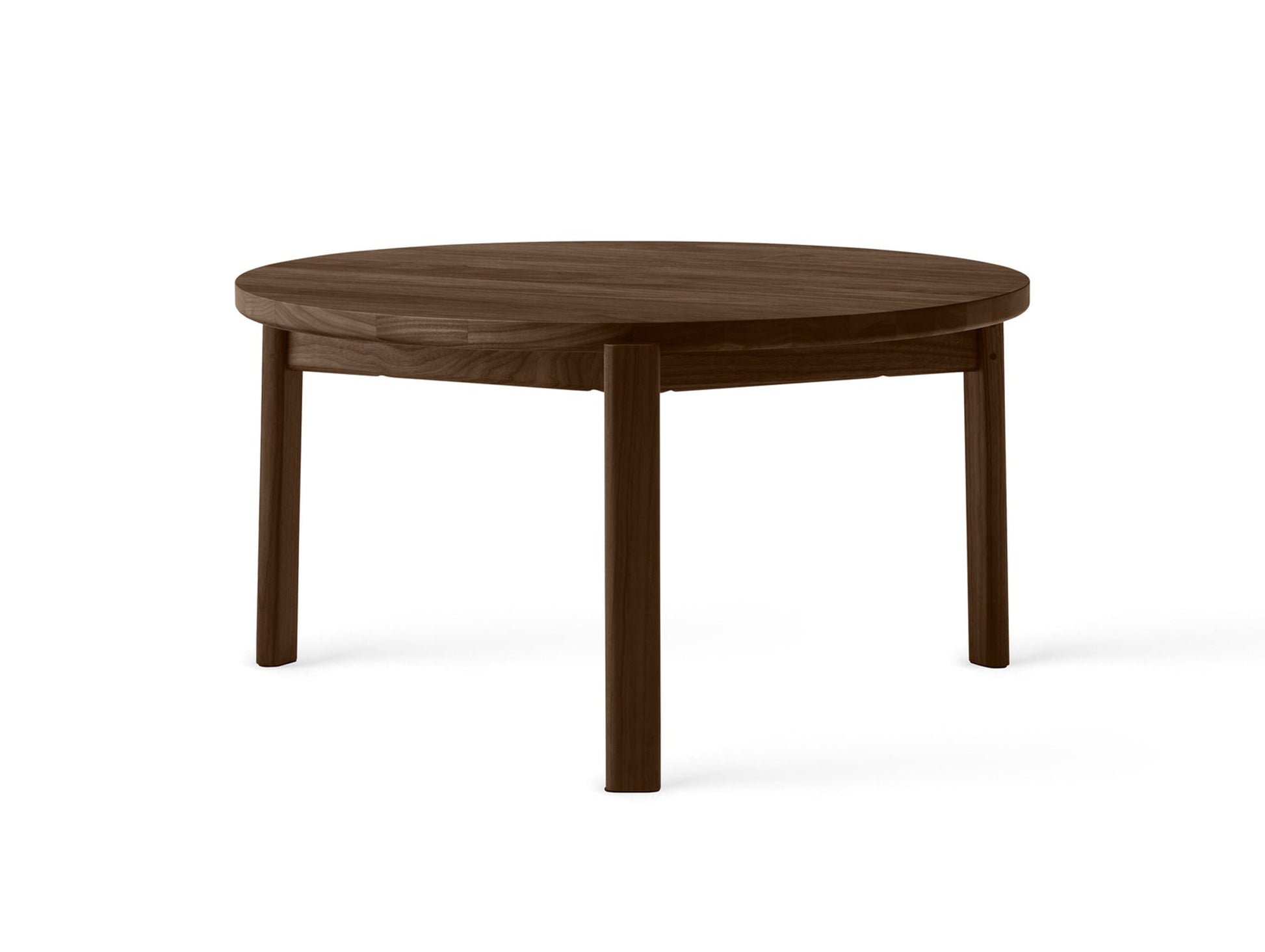 Passage Lounge Table by Menu - D70 cm / dark stained oak