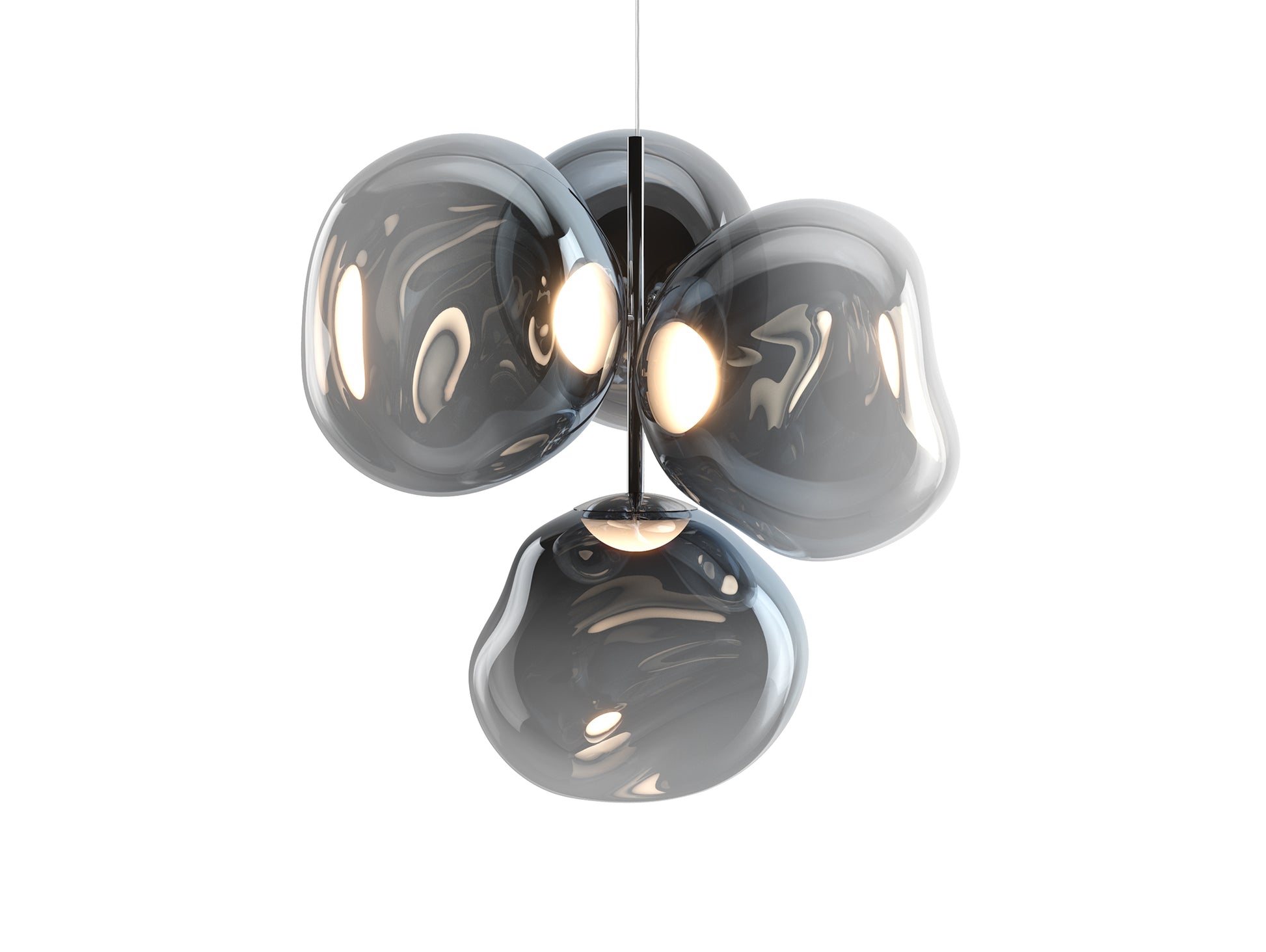 Melt LED Chandelier by Tom Dixon - Small / Nickel