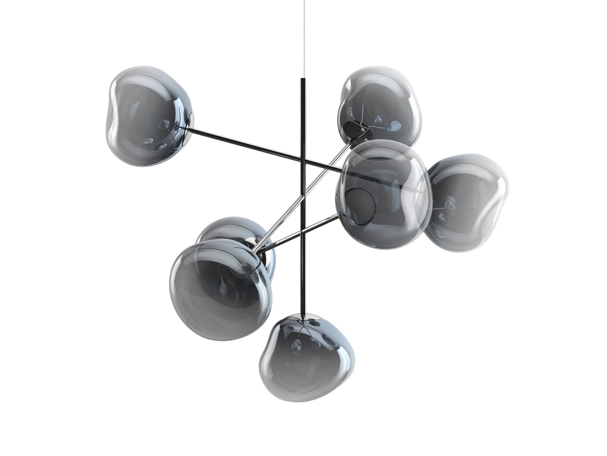 Melt LED Chandelier by Tom Dixon - Large  / Nickel