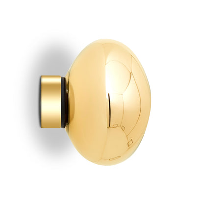 Melt Surface LED Mini Wall Lamp by Tom Dixon - gold
