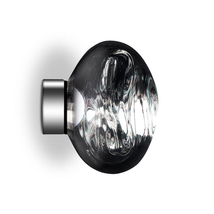 Melt Surface LED Mini Wall Lamp by Tom Dixon - Silver