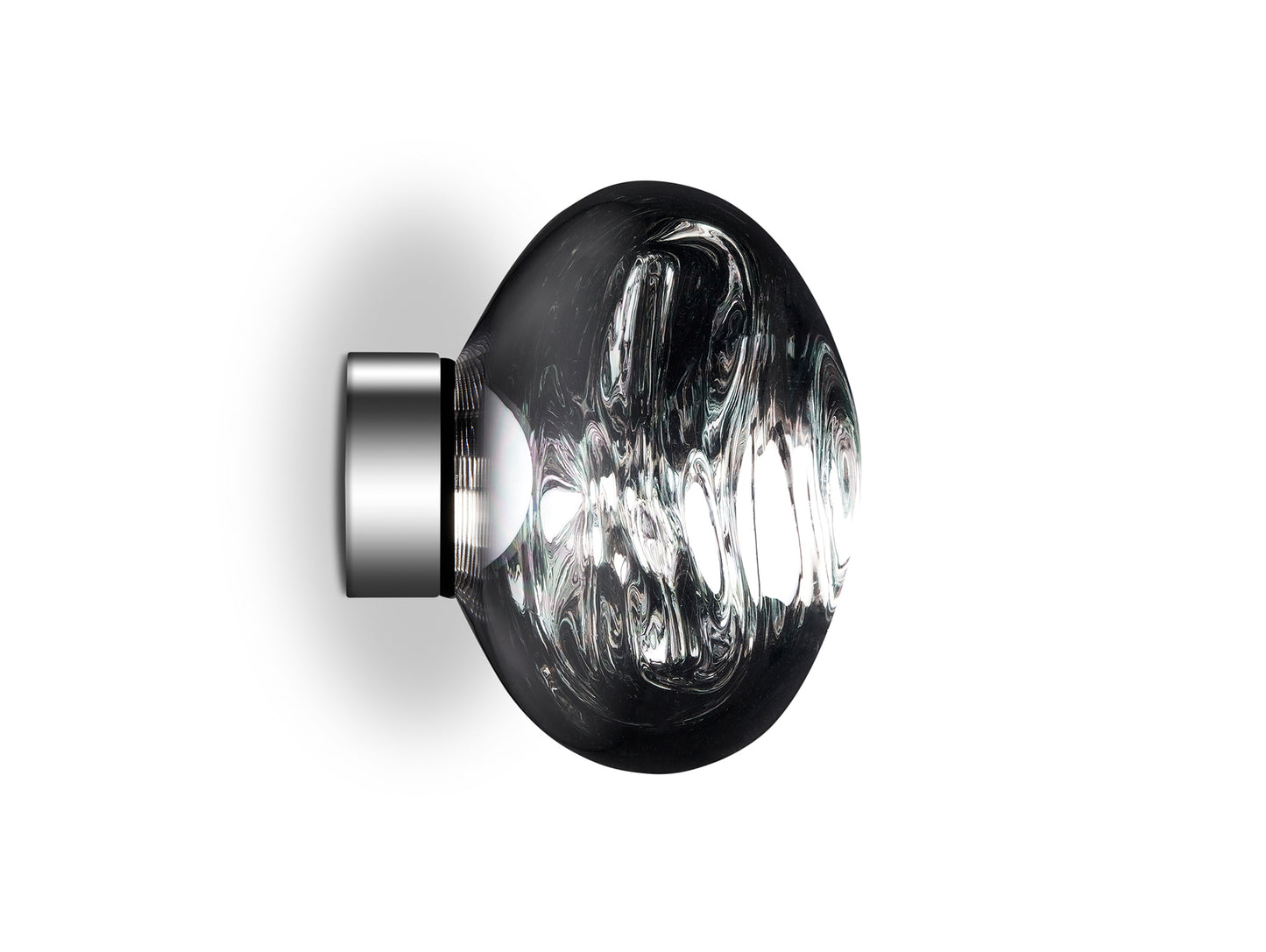 Melt Surface LED Mini Wall Lamp by Tom Dixon - Silver