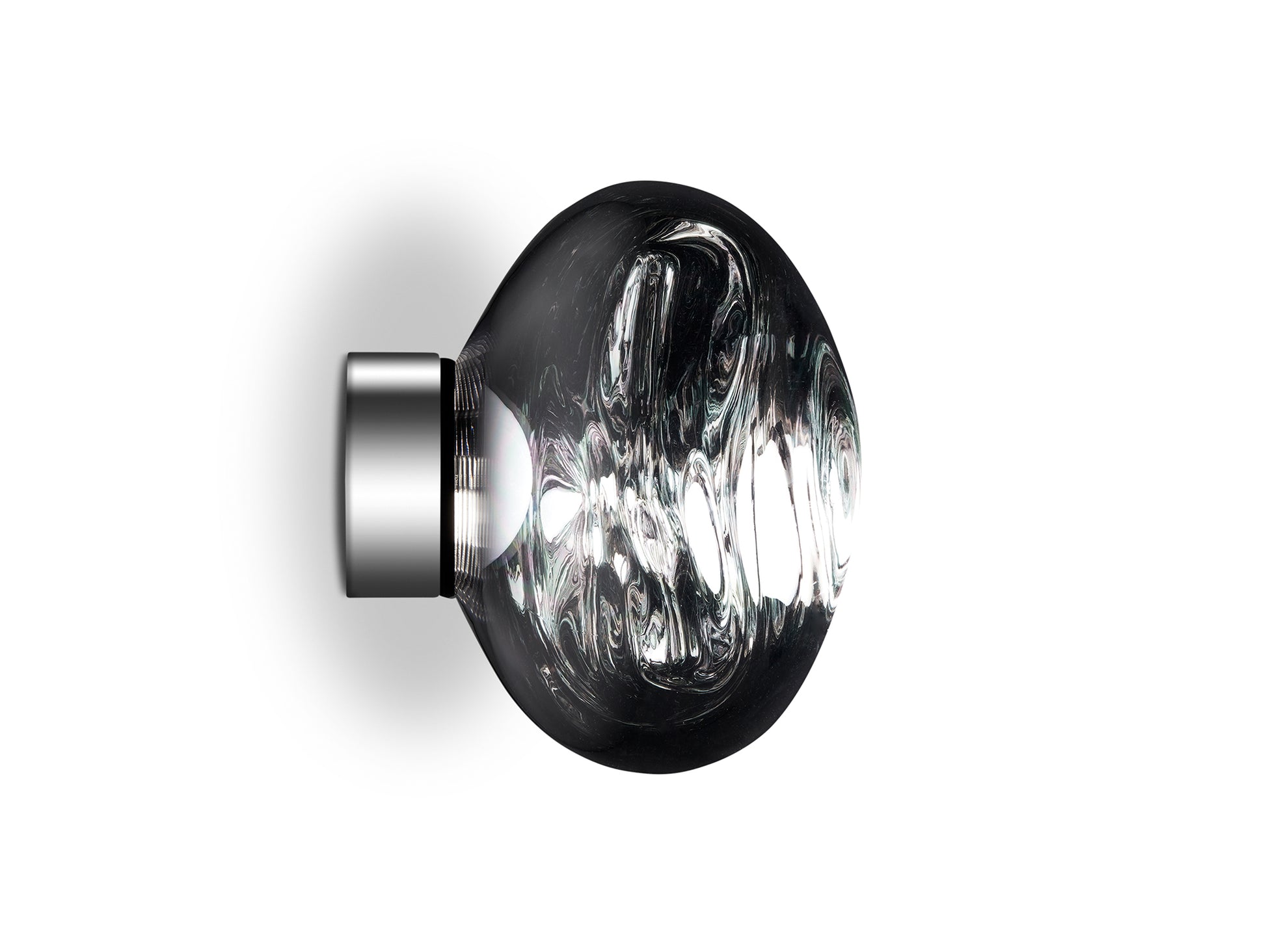 Melt Surface LED Mini Wall Lamp by Tom Dixon - Silver