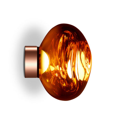 Melt Surface LED Mini Wall Lamp by Tom Dixon - copper