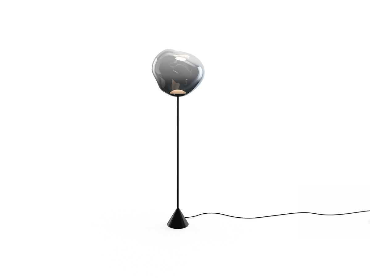 Melt LED Cone Slim Floor Lamp by Tom Dixon - Nickel