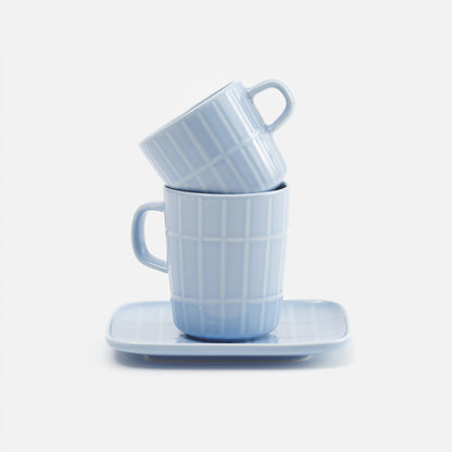 Oiva Tiiliskivi Coffee Cup - Light Blue by Marimekko