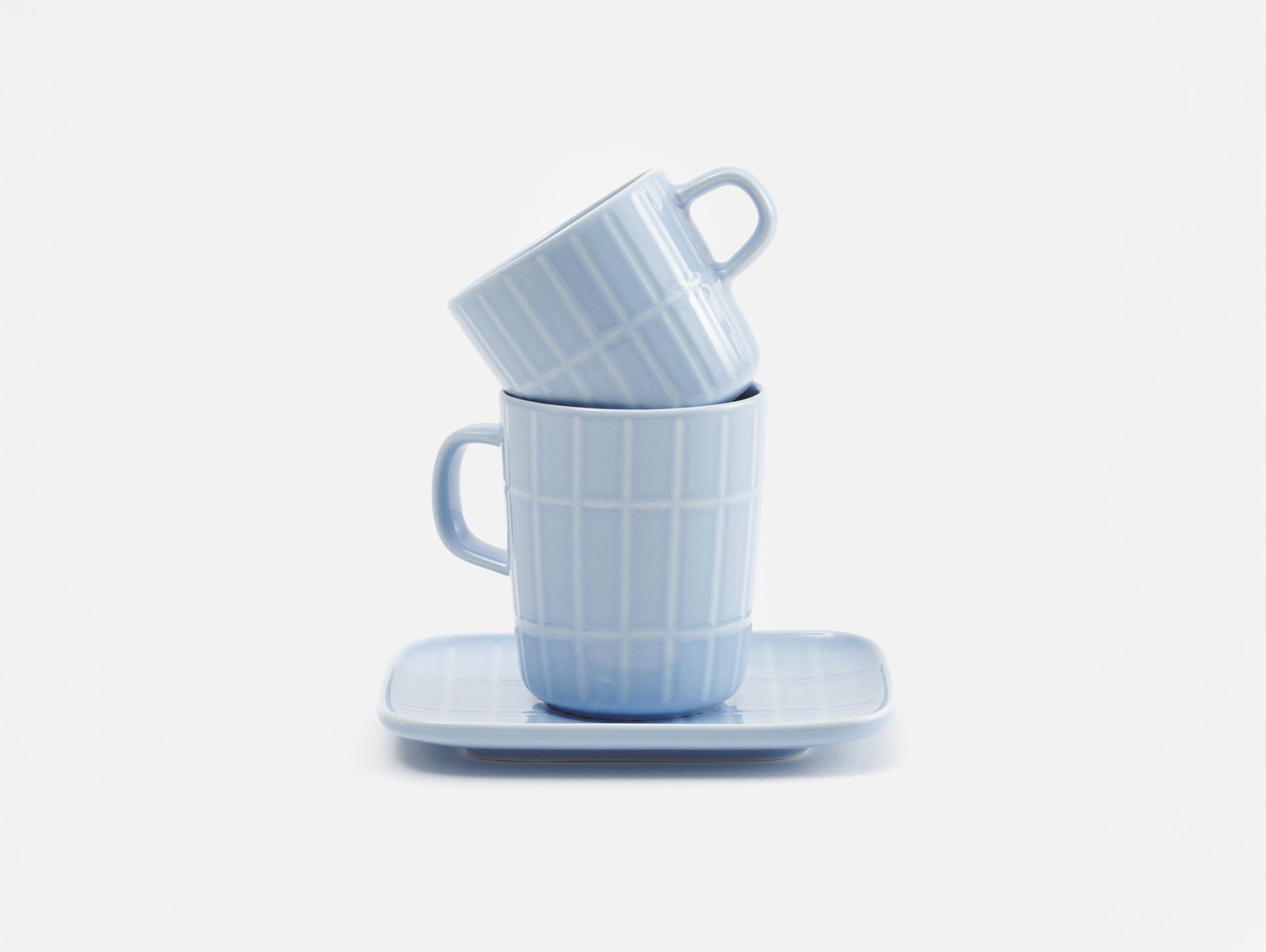 Oiva Tiiliskivi Coffee Cup - Light Blue by Marimekko