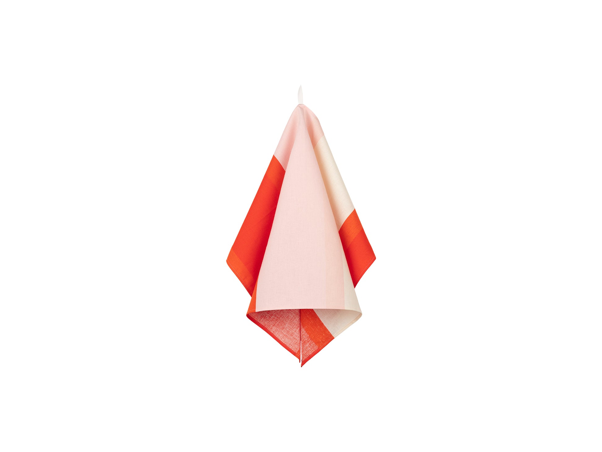 Hennika Tea Towel by Marimekko - Off White, Pink, Orange Red