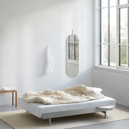 Bed 90 cm (Low) - Stainless Steel by Moebe