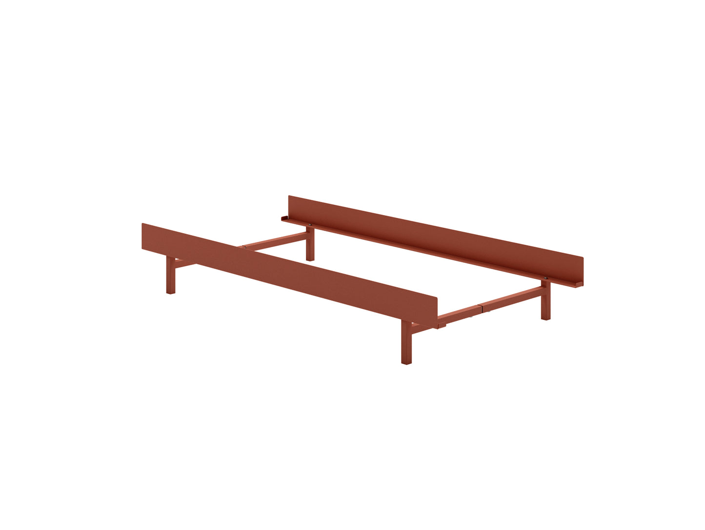 Moebe Bed Low 90-180 cm - Terracotta