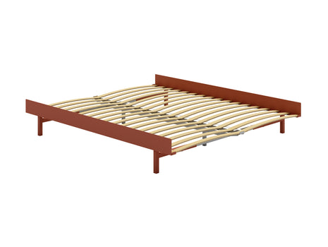 Moebe Expandable Bed - 90 to 180 cm / Terracotta / 160 cm Slats
