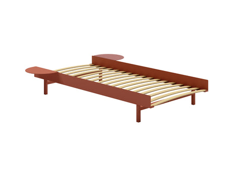 Moebe Expandable Bed - 90 to 180 cm / Terracotta / 90 cm Slats