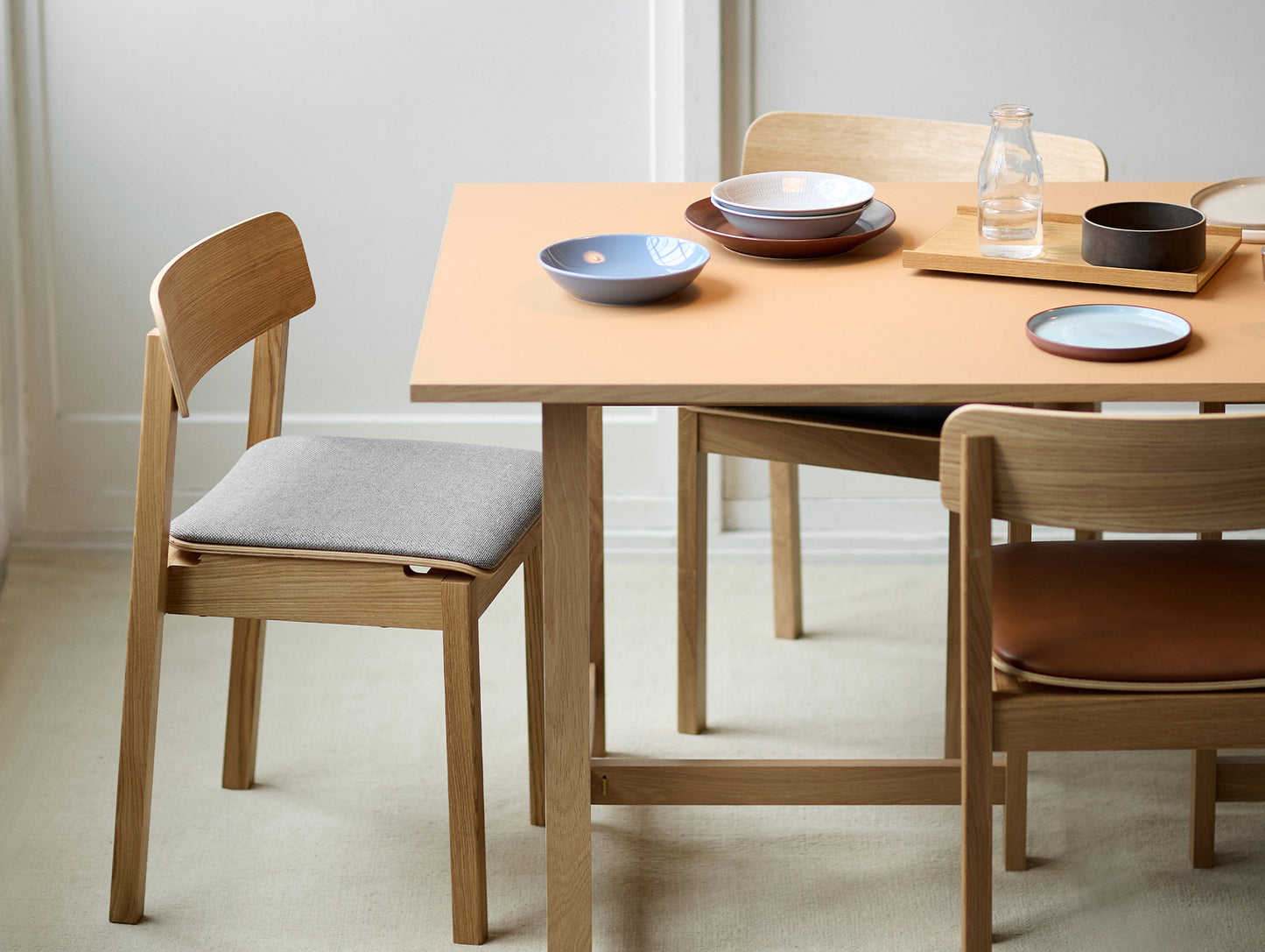 Rectangular Dining Table (Linoleum Tabletop) by Moebe