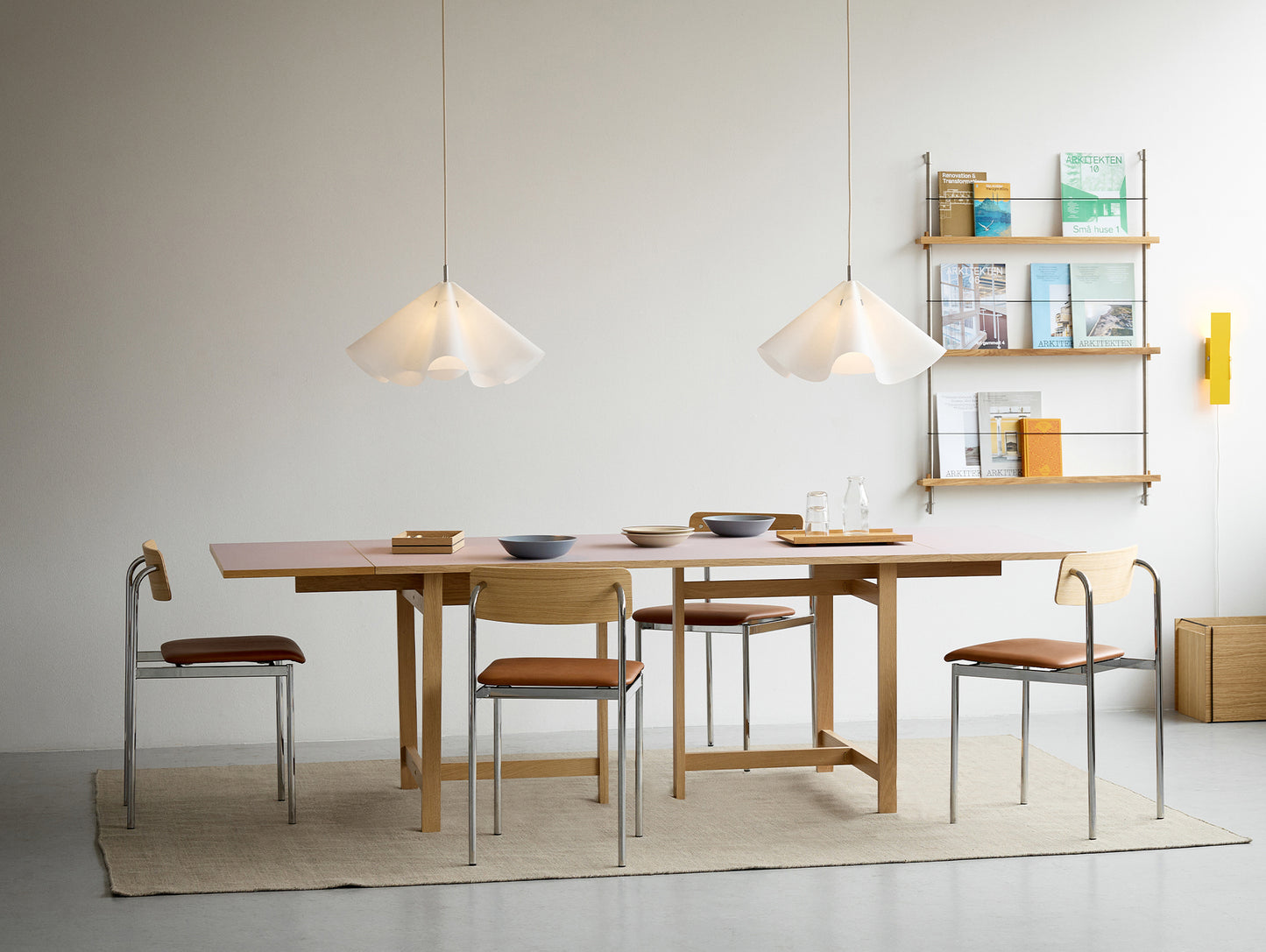 Rectangular Dining Table (Linoleum Tabletop) by Moebe