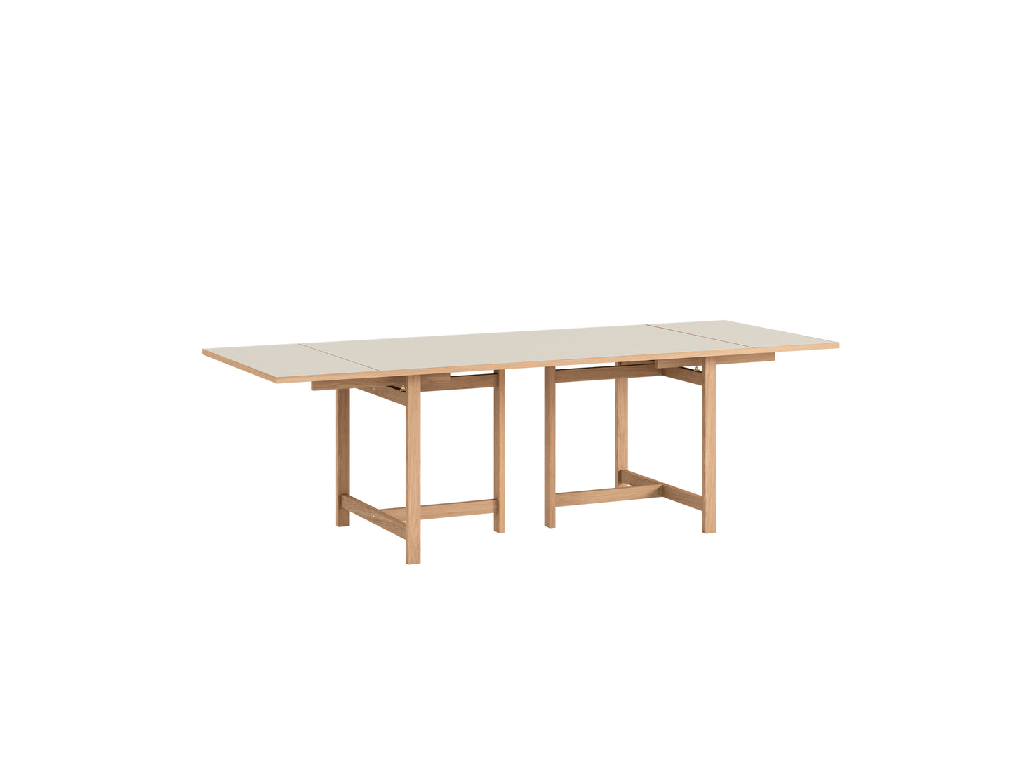Rectangular Dining Table Extension Leaf by Moebe - Warm Beige