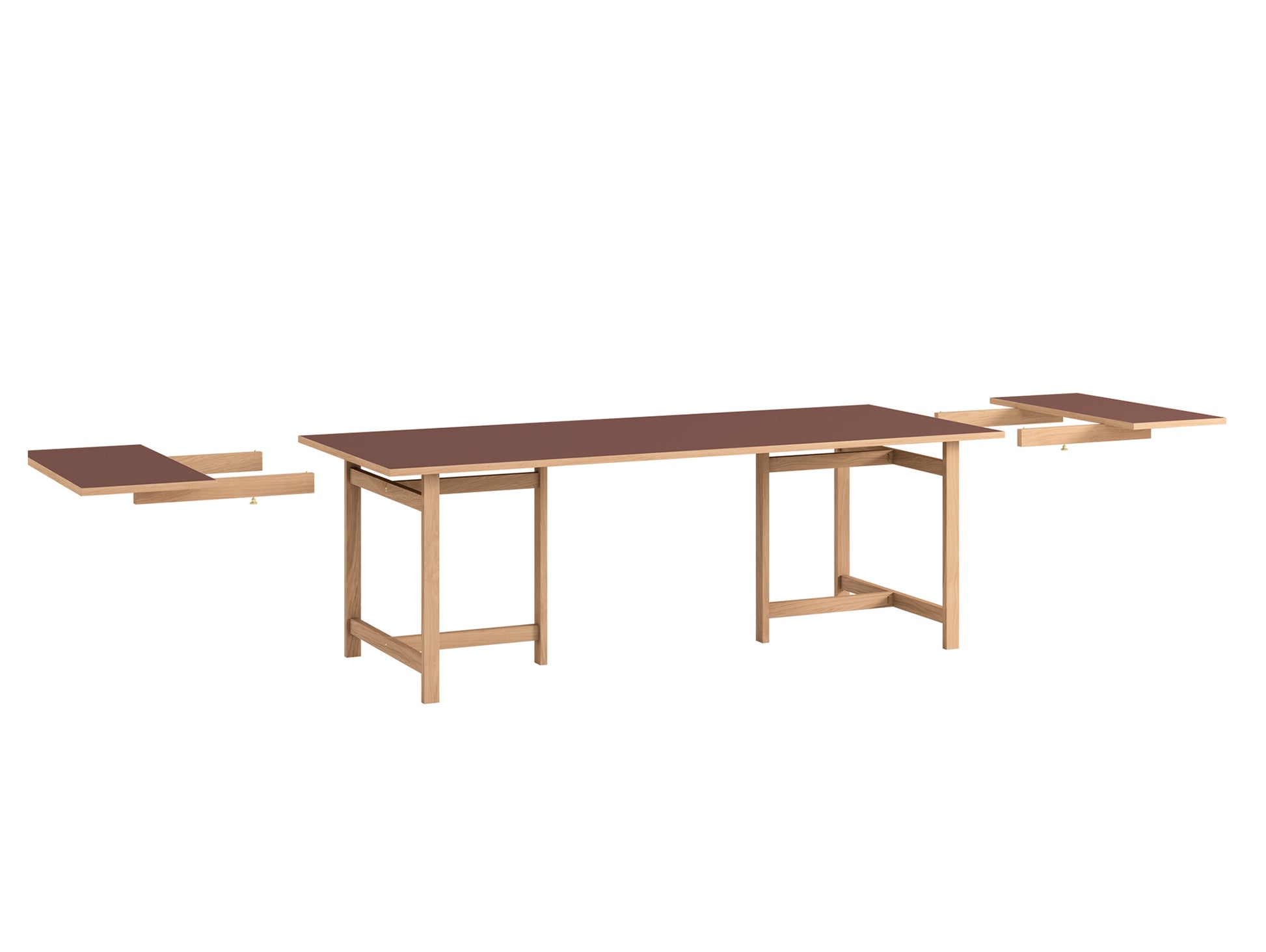 Rectangular Dining Table Extension Leaf by Moebe - Burgundy