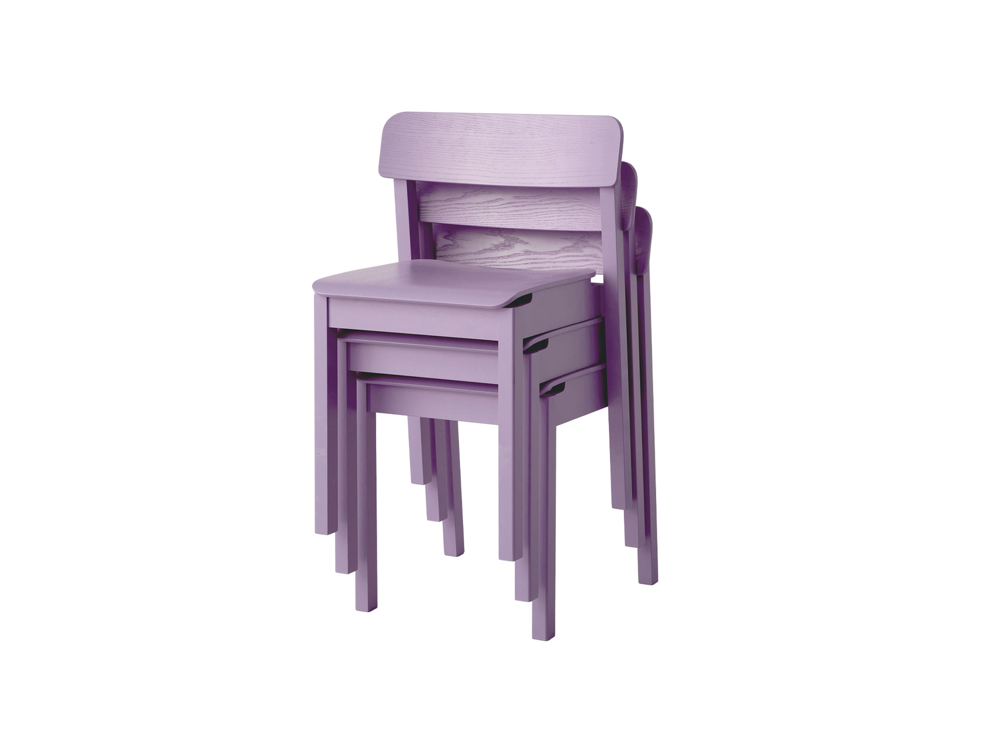 Everyday Chair by Moebe - Soft Lavender Lacquered Oak