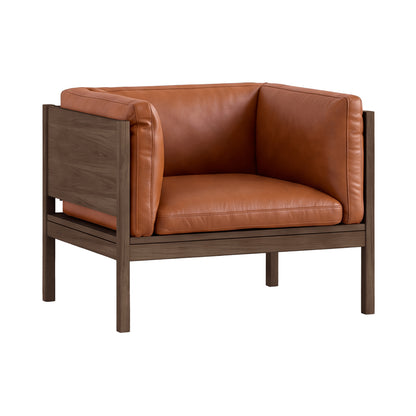 Moebe Lounge Chair by Moebe - Smoked Oak Frame / Cognac Leather 
