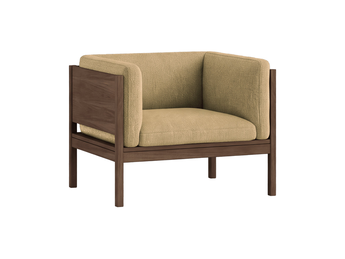 Moebe Lounge Chair by Moebe - Smoked Oak Frame / Moss 21