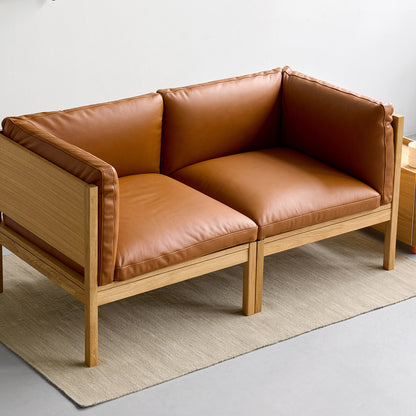 Modular Sofa Individual Components by Moebe - Cognac Leather