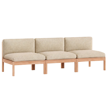 3-Seater Sofa Without Armrest by Moebe - Moss 19