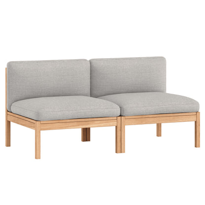Modular 2-Seater Sofa Without Armrest by Moebe - Autumn 101