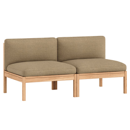 Modular 2-Seater Sofa Without Armrest by Moebe - Autumn 221