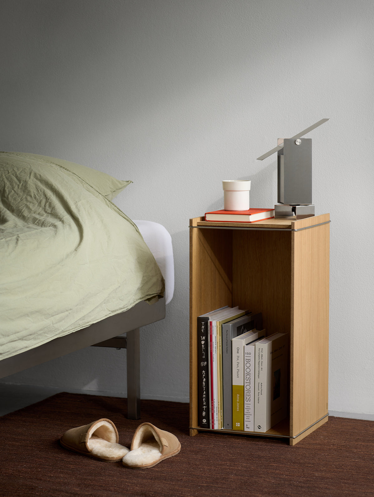Moebe Storage Box by Moebe - Oak / Stainless Steel