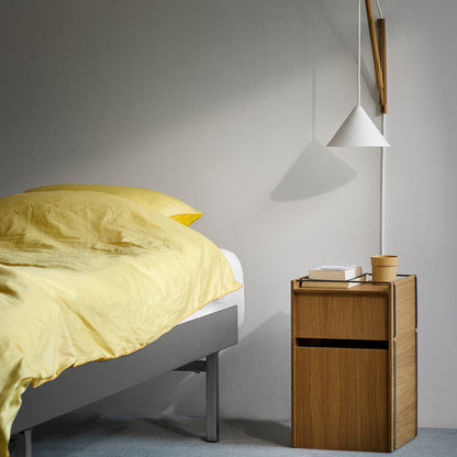Bedside Storage by Moebe - Oak / Stainless Steel