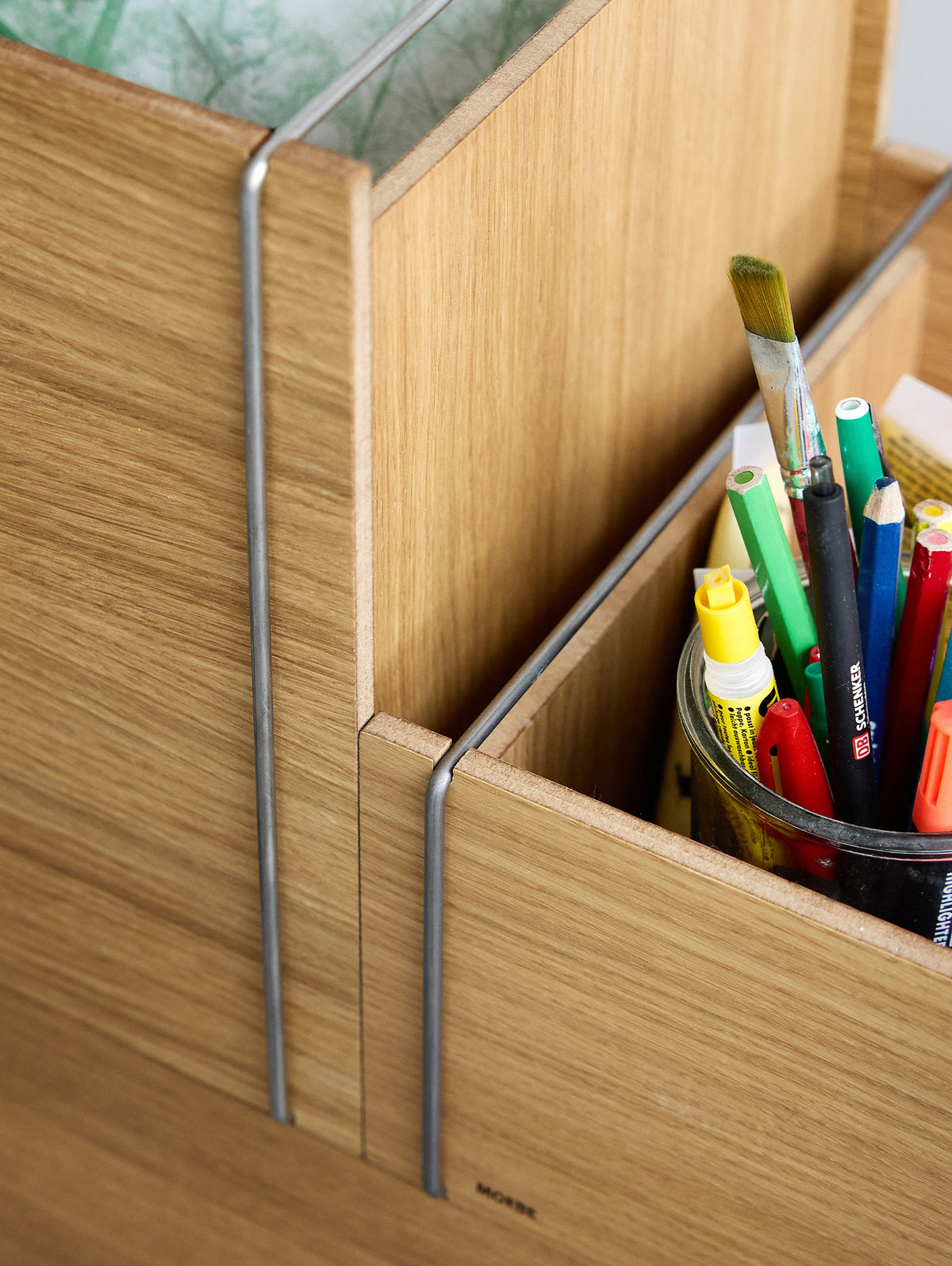 Storage Tower by Moebe - Medium / Oak / Black