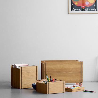 Storage Tower by Moebe - Medium / Oak / Black