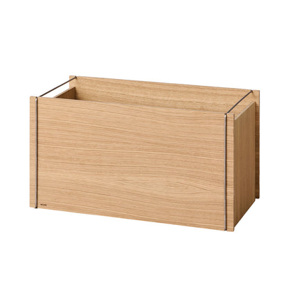 Moebe Storage Box by Moebe - Oak / Stainless Steel