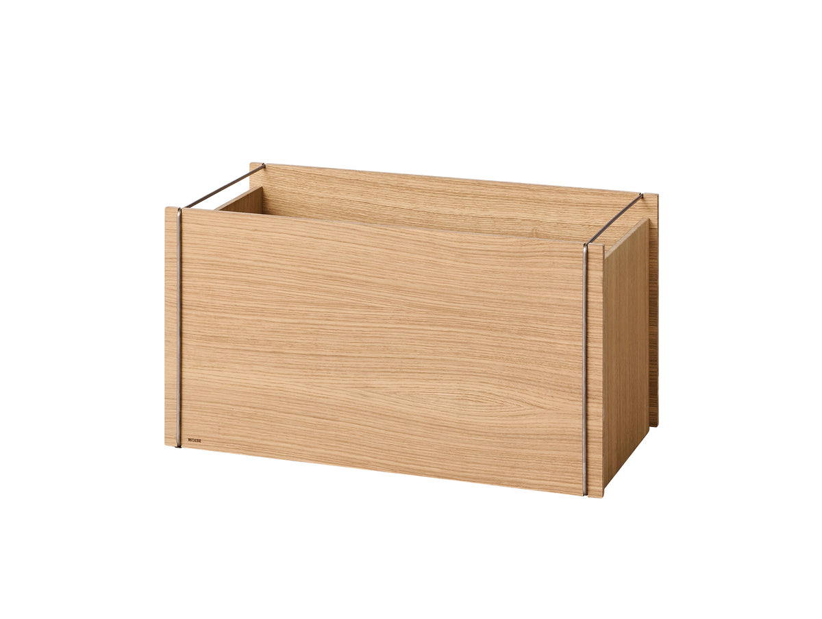 Moebe Storage Box by Moebe - Oak / Stainless Steel