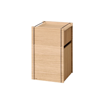 Bedside Storage by Moebe - Oak / Stainless Steel