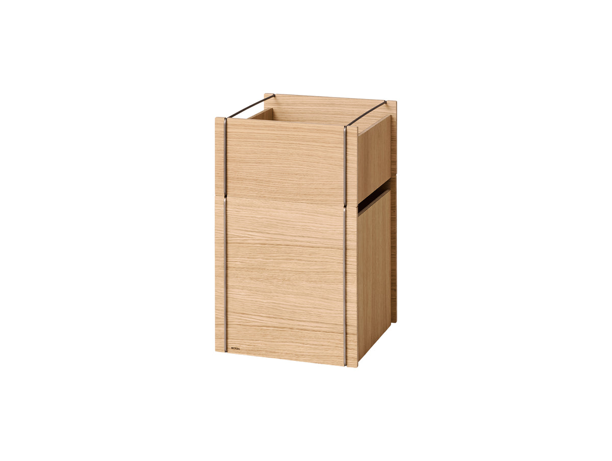 Bedside Storage by Moebe - Oak / Stainless Steel