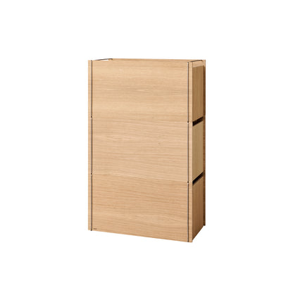 Storage Tower by Moebe - Tall / Oak / Stainless Steel