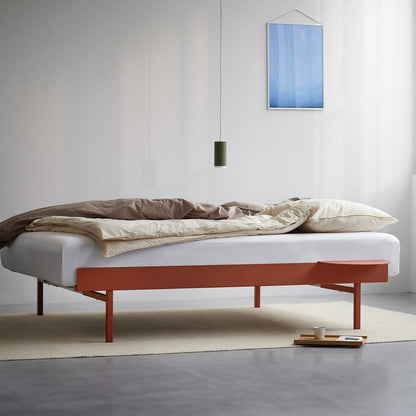 Bed 90 - 180 cm (High) by Moebe- Terracotta