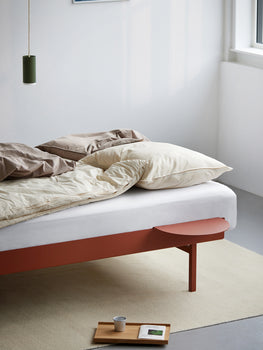 Bed 90 cm by Moebe - Terracotta